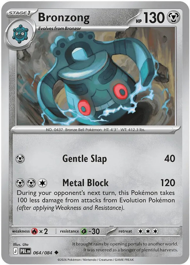 Pitch Black Bronzong Pokémon card
